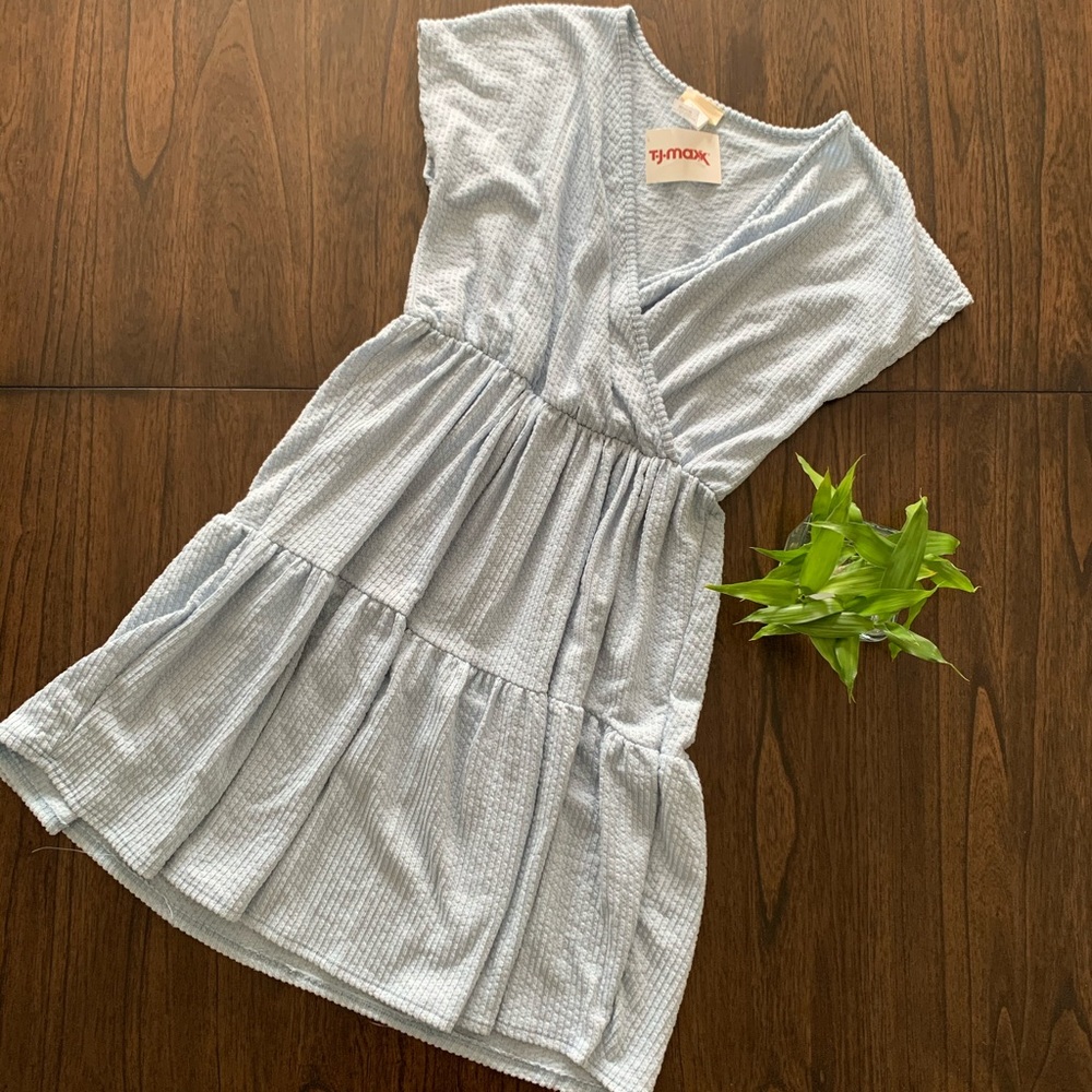 Anthropologie Caution to the Wind Blue Midi Dress